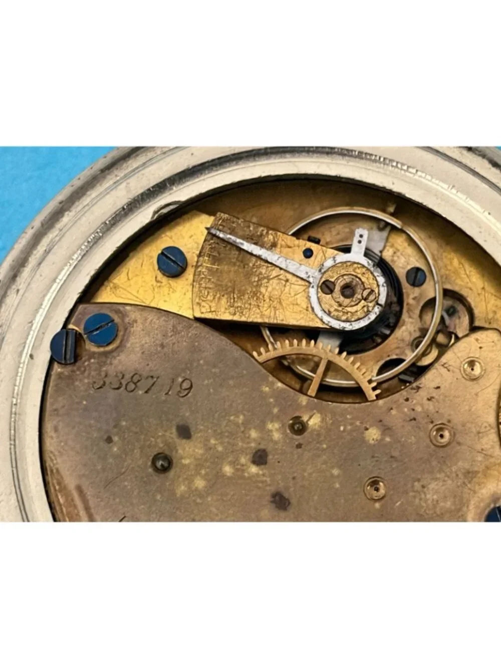 1857 E. Howard & Co Pocket Watch 15J Keystone Silverode Case 4 parts / repair
